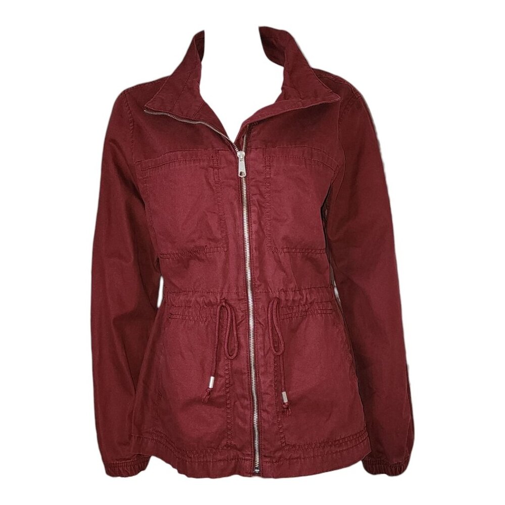 Old Navy Jacket Womens Size L Large Purple Pockets Full‎ Zip Long Sleeve Outdoor